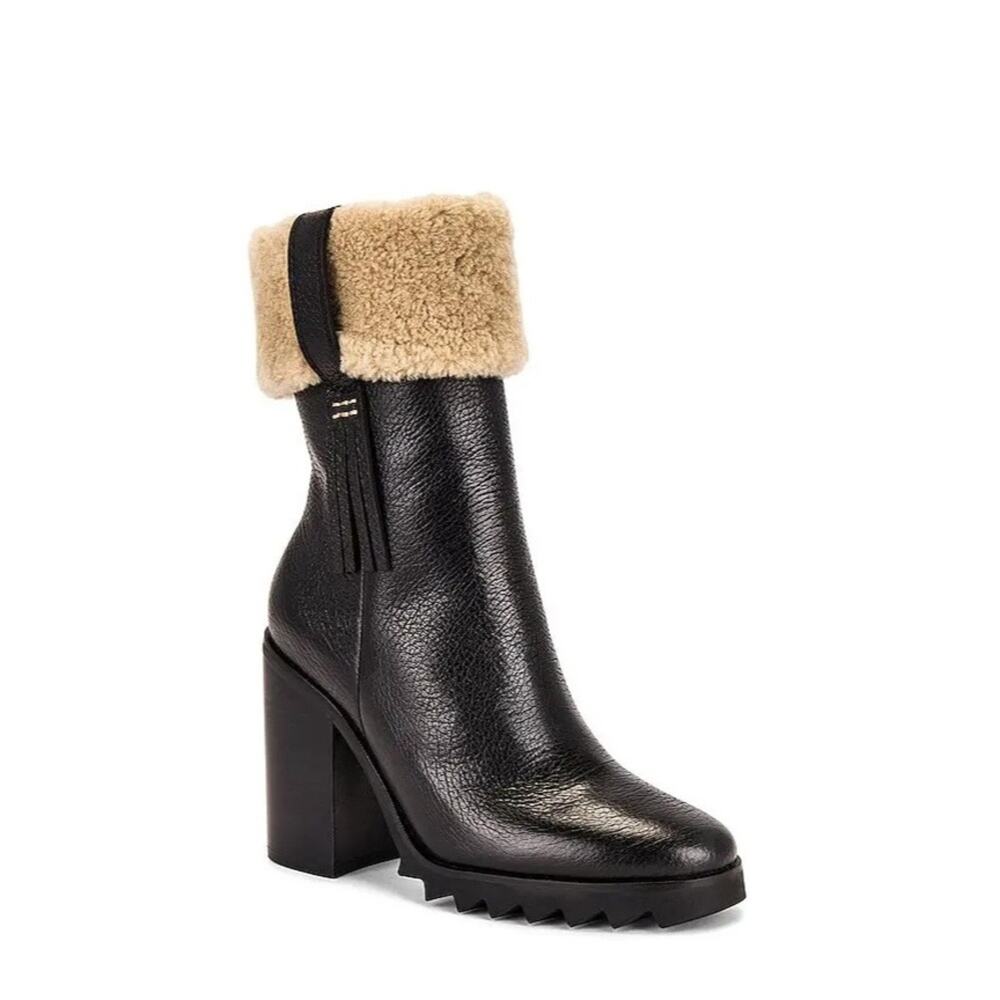 PAIGE Whitney Shearling Leather Boot